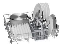 Bosch Serie 2 SMS2HTW54E, Frittstående, Full størrelse (60 cm), Hvit, Hvit, Knapper, LCD