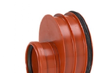 Reduktion 250-160mm glat rør - m.gi.ring påsat. Uponor Ultra PP