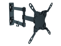 DELTACO ARM-459 - Monteringssett (tippe/svivel-veggmontering) - for flatpanel - svart - skjermstørrelse: 15-40 - veggmonterbar
