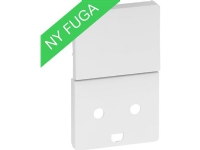 LAURITZ KNUDSEN Tangent med LED lampe for FUGA stikkontakt med jord og afbryder 1,5 modul, hvid.