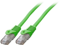 Patchkabel kat 5e U/UTP, længde: 1,0 m, farve: grøn med LSZH kappe