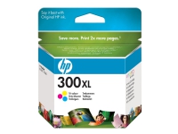 HP 300XL - 11 ml - Høy ytelse - farge (cyan, magenta, gul) - original - blekkpatron - for Deskjet F2430, F2483, F2488, F4213, F4435 ENVY 100 D410, 11X D411, 120 Photosmart C4685