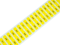 Wago 210-806/000-002, Gult, Selvklebende skriveretikett, Trermisk overføring, 9 mm, 1,5 cm, 138,9 g