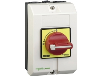 SCHNEIDER ELECTRIC Sikkerhedsafbryder 3 polet 15kW/32A Kapslet IP65, kan aflåses Rødt drejegreb