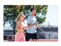 Fitbit Inspire 2 - Svart - aktivitetssporer med bånd - silikon - månehvit - båndbredde: S/L - monokrom - Bluetooth