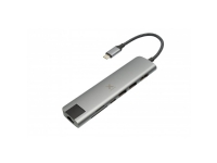 Xtorm Worx, Koblet med ledninger (ikke trådløs), USB 3.2 Gen 1 (3.1 Gen 1) Type-C, 60 W, 1000 Mbit/s, Aluminium, Sort, MicroSD (TransFlash), MicroSDHC, MicroSDXC, SD, SDHC, SDXC