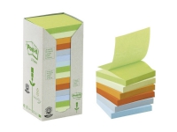 3M Post-It 7100172327 76 mm x 76 mm Grøn, Lysegrøn, Gul, Orange, Himmelblå, Lyseblå 1600 Blad