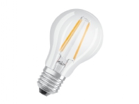 OSRAM PARATHOM - LED-filamentlyspære - form: A - klar finish - E27 - 6.5 W (ekvivalent 60 W) - klasse E - varmt hvitt lys - 2700 K