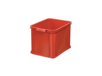 Opbevaringskasse, 28 l, 28,5 x 30 x 40 cm, plast, rød