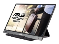 ASUS ZenScreen MB16AH - LED-skjerm - 15.6 - portabel - 1920 x 1080 Full HD (1080p) - IPS - 250 cd/m² - 5 ms - Micro HDMI, USB-C - høyttalere - mørk grå