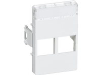 LAURITZ KNUDSEN Dataudtag CLICLINE® T5 for 2 Actassi® konnektorer Farve: hvid