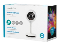 Nedis WIFICI05WT - Nettverksovervåkingskamera - farge (Dag og natt) - 1 MP - 1280 x 720 - 720p - fastfokal - lyd - trådløs - Wi-Fi - DC 5 V