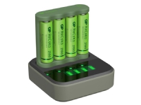 GP Batteries ReCyko B421, Nikkelmetallhydrid (NiMH), AA, AAA, 4 stykker, Batterier medfølger