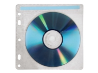 Hama CD-ROM Pockets 80 - CD-lomme - kapasitet: 2 CD - transparent hvit (en pakke 40)