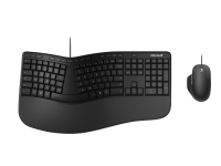 Microsoft Ergonomic Desktop - For virksomhet - tastatur- og mussett - USB - Luxembourgisk - svart