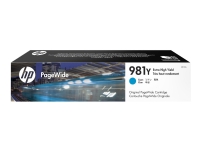 HP 981Y - 185 ml - Ekstra høy ytelse - cyan - original - PageWide - blekkpatron - for PageWide Enterprise Color MFP 586 PageWide Managed Color E55650