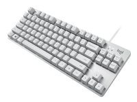 Logitech K835 TKL - Tastatur - USB - tastsvitsj: TTC Red - naturlig hvitt / sølv