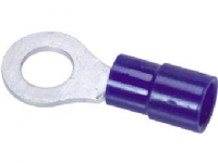 Ringkabelsko blå 1,5-2,5mm² bolthul Ø6,4mm, længde 28,0mm indv. diameter Ø4,5mm - (100 stk.)
