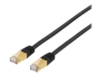 DELTACO STP-75S - Koblingskabel - RJ-45 (hann) til RJ-45 (hann) - 5 m - SFTP - CAT 7 - halogenfri - svart