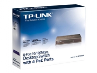 TP-Link TL-SF1008P - Switch - 4 x 10/100 (PoE) + 4 x 10/100 - stasjonær - PoE