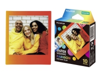Fujifilm Instax Square Rainbow - Hurtigvirkende fargefilm - 10 eksponeringer