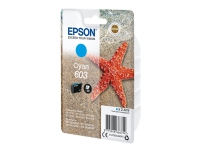 Epson 603 - 2.4 ml - cyan - original - blære med RF/lyd-alarm - blekkpatron - for Expression Home XP-2150, 2155, 3150, 3155, 4150, 4155 WorkForce WF-2820, 2840, 2845, 2870