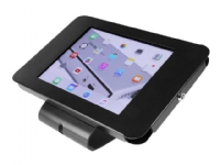 StarTech.com Secure Tablet Enclosure Stand- Lockable Anti Theft Steel Desk or Wall Mount for 9.7 iPad / Tablet - VESA Compatible (SECTBLTPOS) - Stativ (monteringsbrakett, puter, frontplate, bakplate) - for nettbrett - låsbar - stål - svart - skjerms