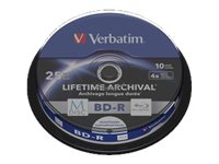 Verbatim M-Disc - 10 x BD-R - 25 GB 4x - blekkstråleskrivbar overflate - spindel