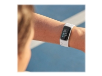 Fitbit Charge 5 - Bløt rustfritt stål i gull - aktivitetssporer med uendelighetsbånd - silikon - månehvit - håndleddstørrelse: 130-210 mm - display 1.04 - Bluetooth, NFC