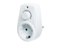 LogiLink PA0151, Dimmer, Monterbar, Rotasjon, Hvit, Europlug, Europlug