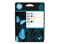 HP 903 - 4-pack - svart, gul, cyan, magenta - original - blekkpatron - for Officejet 69XX Officejet Pro 69XX