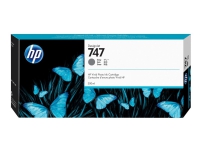 HP 747 - 300 ml - grå - original - DesignJet - blekkpatron - for DesignJet Z9+ PostScript, Z9+dr, Z9+dr PostScript
