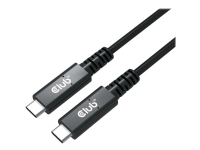 Club 3D - USB-kabel - USB-C (hann) til USB-C (hann) - USB4 Gen3x2 - 80 cm - USB Power Delivery (100 W), 8K 60Hz støtte, toretnings
