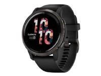Garmin Venu 2 - 45 mm - svart - sportsur med bånd - silikon - svart - håndleddstørrelse: 135-200 mm - display 1.3 - Bluetooth, Wi-Fi, ANT+ - 49 g