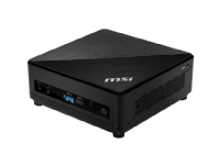 MSI Cubi 5 10M 074BEU - Barebone - mini-PC - 1 x Celeron 5205U / 1.9 GHz - RAM 0 GB - UHD Graphics - GigE - WLAN: 802.11a/b/g/n/ac, Bluetooth 5.0 - svart