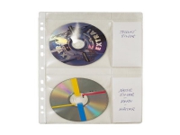 Cd-lommer til ringbind, plads til 4 cd'er, a4