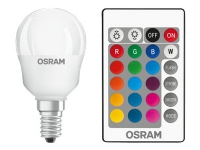 OSRAM STAR+ CLASSIC P - LED-lyspære - mattslipt finish - E14 - 4.5 W (ekvivalent 25 W) - klasse G - RGB / varmt hvitt lys - 2700 K