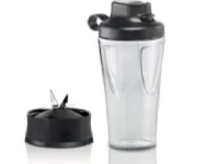 Bosch MMZBTK1B, Blenderflaske, Sort, Gjennomsiktig, VitaPower Serie 4, Serie 2 & OptiMUM Serie 8., 367 g, 110 mm, 124 mm