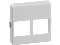 LAURITZ KNUDSEN Dataudtag FUGA® - 1 modul, for 2 stk. Actassi konnektor i montageramme, lysegrå