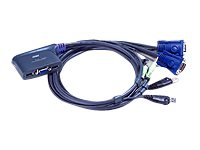 ATEN CS62US - KVM / lyd / USB-svitsj - 2 x USB - stasjonær