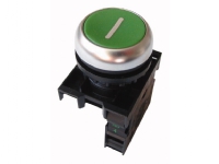 Eaton M22-D-G-X1/K10, Pushbutton switch, Svart, Grønn, IP66, IP67, IP69, -25 - 70 °C