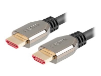 Lanberg - Ultra High Speed - HDMI-kabel - HDMI hann til HDMI hann - 1.8 m - svart - 8K 60Hz støtte, 5K120Hz support, 4K240Hz support