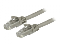 StarTech.com 10m CAT6 Ethernet Cable, 10 Gigabit Snagless RJ45 650MHz 100W PoE Patch Cord, CAT 6 10GbE UTP Network Cable w/Strain Relief, Grey, Fluke Tested/Wiring is UL Certified/TIA - Category 6 - 24AWG (N6PATC10MGR) - Koblingskabel - RJ-45 (hann)