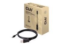 Club 3D - DisplayPort-kabel - DisplayPort (hann) til Mini DisplayPort (hann) - 2 m - låst