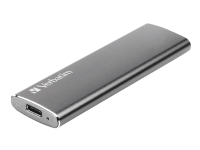 Verbatim Vx500 - Solid State Drive - 120 GB - ekstern (bærbar) - USB 3.1 Gen 2 (USB-C kontakt) - romgrå
