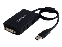 StarTech.com USB to DVI Adapter - 1920x1200 - External Video & Graphics Card - Dual Monitor Display Adapter - Supports Windows (USB2DVIE3) - Ekstern videoadapter - 32 MB SDRAM - USB 2.0 - DVI - svart - for P/N: DVIDDMM10, DVIDDMM6, DVIDSMM10, DVIMM6,