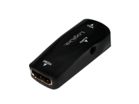 LogiLink CV0108, 1080p, Svart, AG6200, RoHS, CE, HDMI, VGA/3.5 mm