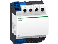 SCHNEIDER ELECTRIC Distributionsblok for DIN-skinne 63A 4 polet tilslutning i top, 1x25 mm²,4x6 mm² pr fase og 12x6 mm² for Nulleder Bredde 72 mm