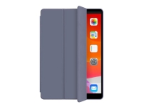 eSTUFF - Skjermdeksel for nettbrett - polyuretanlær, termoplast-polyuretan (TPU) - purpur - 9.7 - for Apple 9.7-inch iPad (5. generasjon, 6. generasjon)