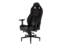 CORSAIR T2 ROAD WARRIOR - Stol - liggestol - armlener - T-formet - polyuretanskum, støpealuminium, metallramme, 3D PVC-lær, perforert polyuretanlær - svart/svart